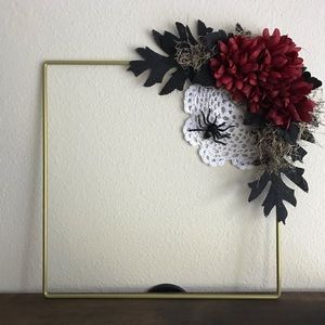 Halloween Spider Web Wreath